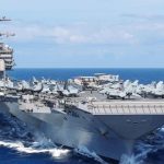 যুক্তরাষ্ট্রের সবচেয়ে বড় রণতরীতে আগুন