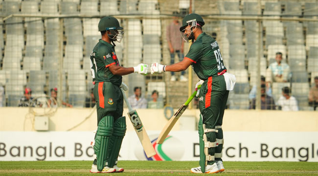 তানজিদের ঝড়, শান্তর দৃঢ়তায় সিরিজে সমতা আনল বাংলাদেশ