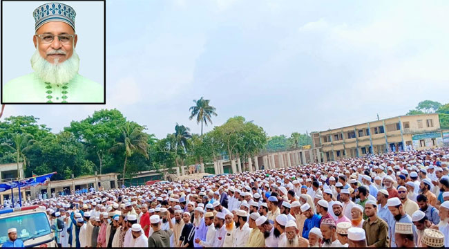 জামায়াত নেতা অধ্যক্ষ মোস্তফা কামালের জানাজা ও দাফন সম্পন্ন