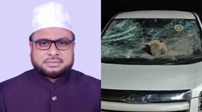 নেত্রকোনায় জামায়াতের এমপির গাড়িতে হামলা, ভাঙচুর