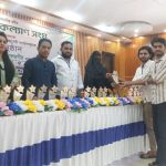 যুবশক্তি ছাত্র কল্যাণ সংঘের সংবর্ধনা পেল উদ্যম ফাউন্ডেশন