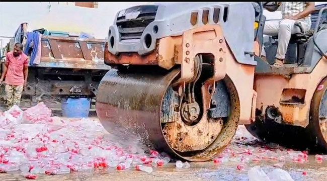 কলাপাড়ায় অবৈধ জুস কারখানায় অভিযান, মালিকের জেল-জরিমানা
