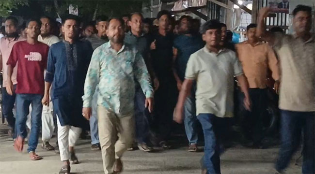 মনপুরায় কার্যক্রম নিষিদ্ধ আ’লীগের অপতৎপরতার প্রতিবাদে যুবদলের বিক্ষোভ