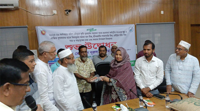 চরফ্যাশনে কৃষি প্রণোদনা পাচ্ছেন ১৮ হাজার কৃষক, ১০ হাজার কৃষক পাবেন গাছের চারা