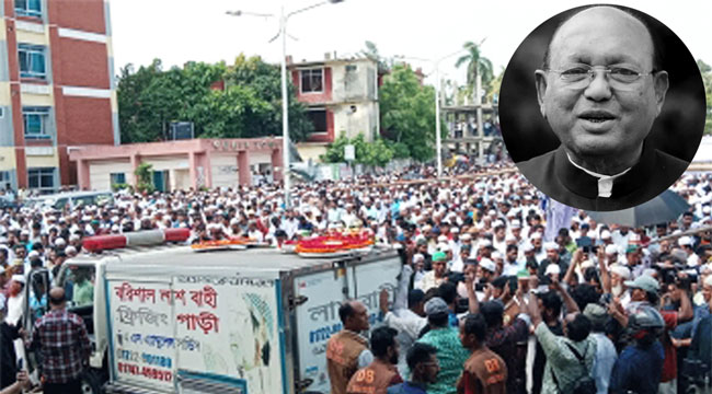 মা-বাবা-স্ত্রীর কবরের পাশে তোফায়েল আহমেদকে দাফন