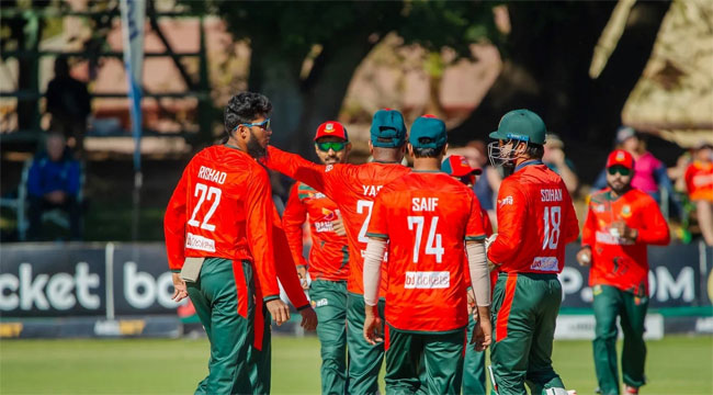 ৩৪ রানের জয়ে ঘুরে দাঁড়াল বাংলাদেশ