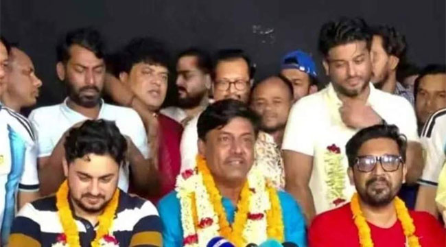 শিল্পী সমিতির সভাপতি শিবা শানু, সম্পাদক জয় চৌধুরী