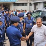 হামলার শিকার আগৈলঝাড়া থানা পরিদর্শনে তথ্যমন্ত্রী