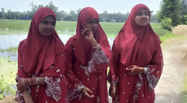 একসঙ্গে তিন বোনের জন্ম, একসঙ্গে পেল ট্যালেন্টপুলে বৃত্তি