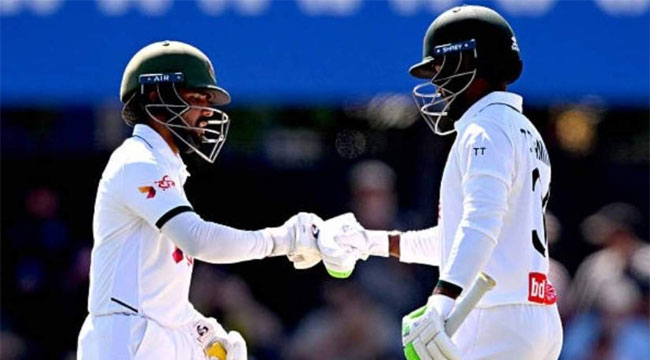 দ্বিতীয় দিনেও অস্ট্রেলিয়ার ওপর ছড়ি ঘোরাল বাংলাদেশ, ১৫৩ রানের লিড