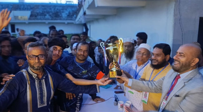 ​চরফ্যাশনে ‘জুলাই গণঅভ্যুত্থান ফুটবল টুর্নামেন্টে’ আমিনাবাদ চ্যাম্পিয়ন